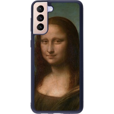 Samsung Galaxy S21+ 5G Case Hülle - Silikon schwarz Kunstbild - Mona Lisa - Leonardo de Vinci