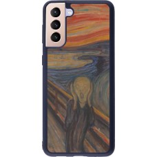Samsung Galaxy S21+ 5G Case Hülle - Silikon schwarz Kunstbild - Der Schrei - Edvard Munch