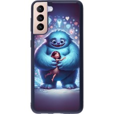 Samsung Galaxy S21+ 5G Case Hülle - Silikon schwarz Valentin 2024 Flauschige Liebe