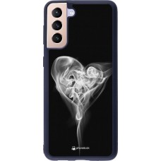 Hülle Samsung Galaxy S21+ 5G - Silikon schwarz Valentine 2022 Black Smoke