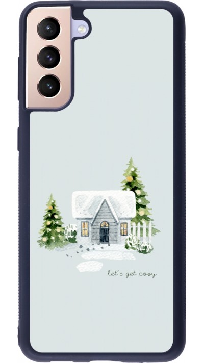 Samsung Galaxy S21+ 5G Case Hülle - Silikon schwarz Winter 25 Cosy House
