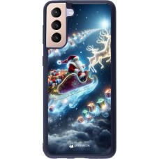 Samsung Galaxy S21+ 5G Case Hülle - Silikon schwarz Weihnachten 2023 Verzauberter Weihnachtsmann