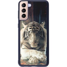 Coque Samsung Galaxy S21+ 5G - Silicone rigide noir Zen Tiger