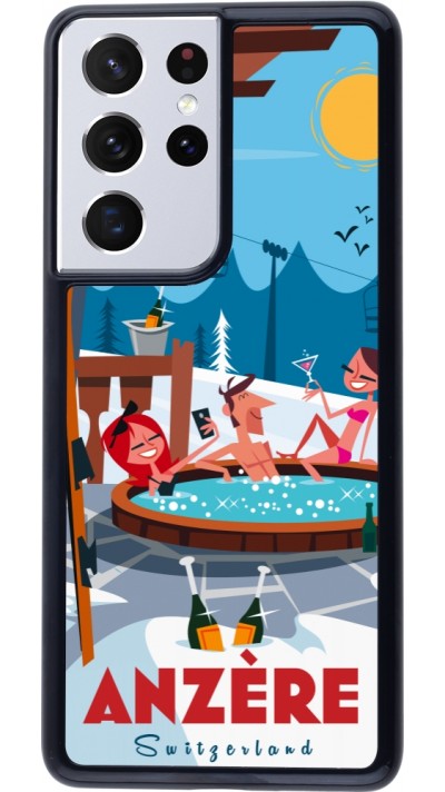 Samsung Galaxy S21 Ultra 5G Case Hülle - Anzère Mountain Jacuzzi