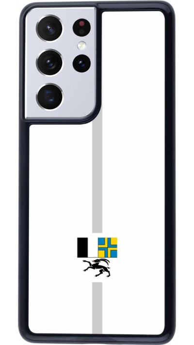 Samsung Galaxy S21 Ultra 5G Case Hülle - Kanton GR weiss