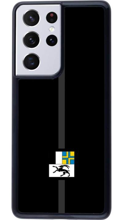 Samsung Galaxy S21 Ultra 5G Case Hülle - Kanton GR schwarz