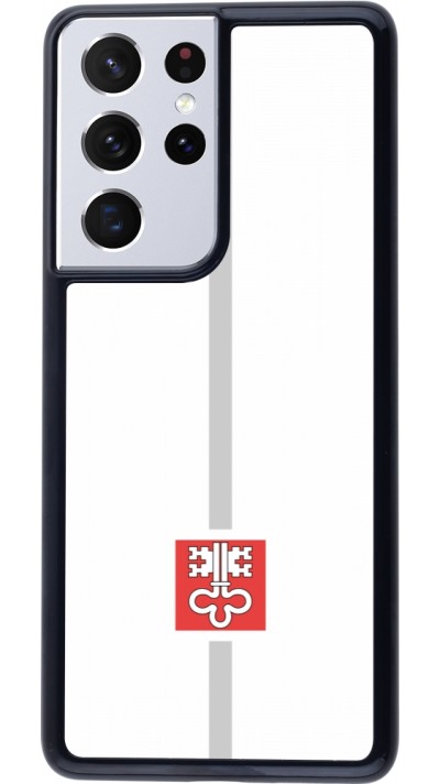 Samsung Galaxy S21 Ultra 5G Case Hülle - Kanton NW weiss