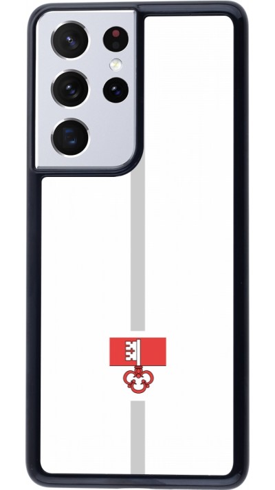 Samsung Galaxy S21 Ultra 5G Case Hülle - Kanton OW weiss