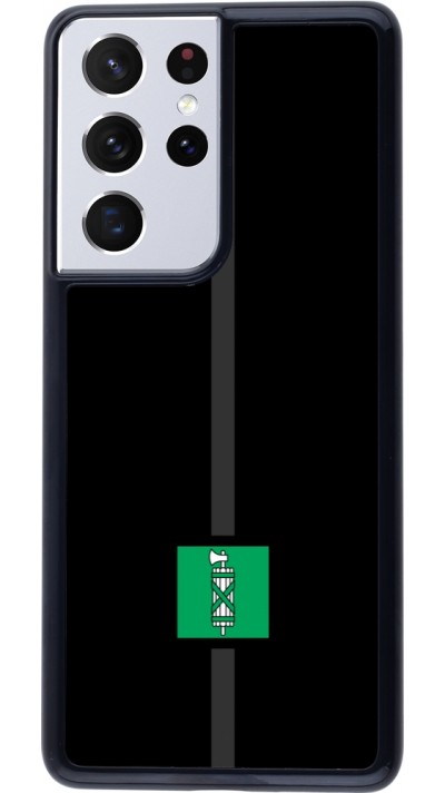Samsung Galaxy S21 Ultra 5G Case Hülle - Kanton SG schwarz