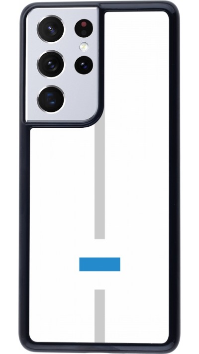 Samsung Galaxy S21 Ultra 5G Case Hülle - Kanton ZG weiss