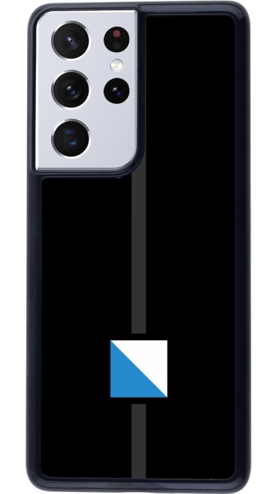 Samsung Galaxy S21 Ultra 5G Case Hülle - Kanton ZH schwarz