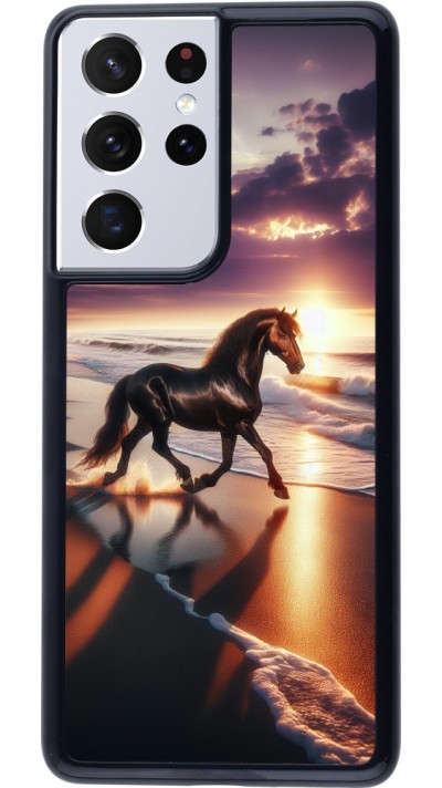 Samsung Galaxy S21 Ultra 5G Case Hülle - Pferd majestätisch Strand