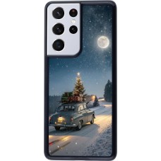 Samsung Galaxy S21 Ultra 5G Case Hülle - Christmas 25 Car with Tree Xmas