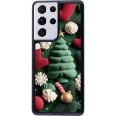 Samsung Galaxy S21 Ultra 5G Case Hülle - Christmas 25 Christmas textiles