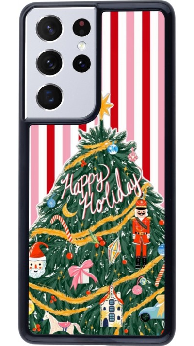 Samsung Galaxy S21 Ultra 5G Case Hülle - Christmas 25 Happy Holiday