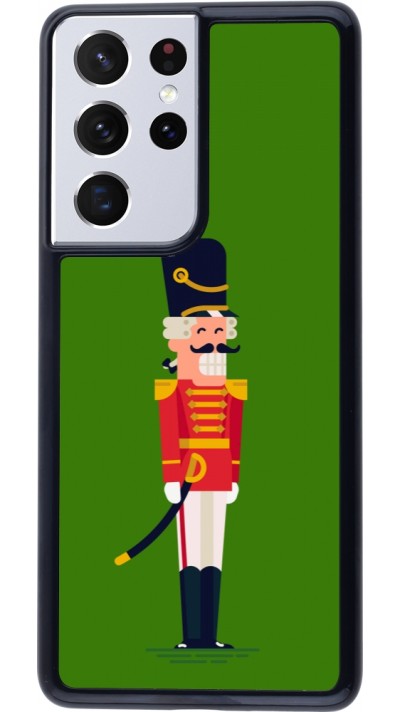 Samsung Galaxy S21 Ultra 5G Case Hülle - Christmas 25 Nutcracker Green