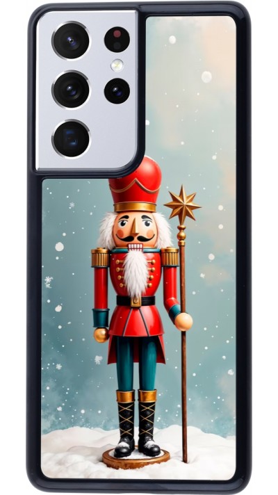 Samsung Galaxy S21 Ultra 5G Case Hülle - Christmas 25 Nutcracker Snow