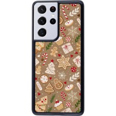 Samsung Galaxy S21 Ultra 5G Case Hülle - Christmas 25 Pattern Ginger Cookie