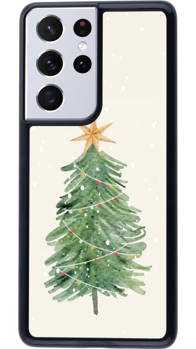 Samsung Galaxy S21 Ultra 5G Case Hülle - Christmas 25 Sketch Tree
