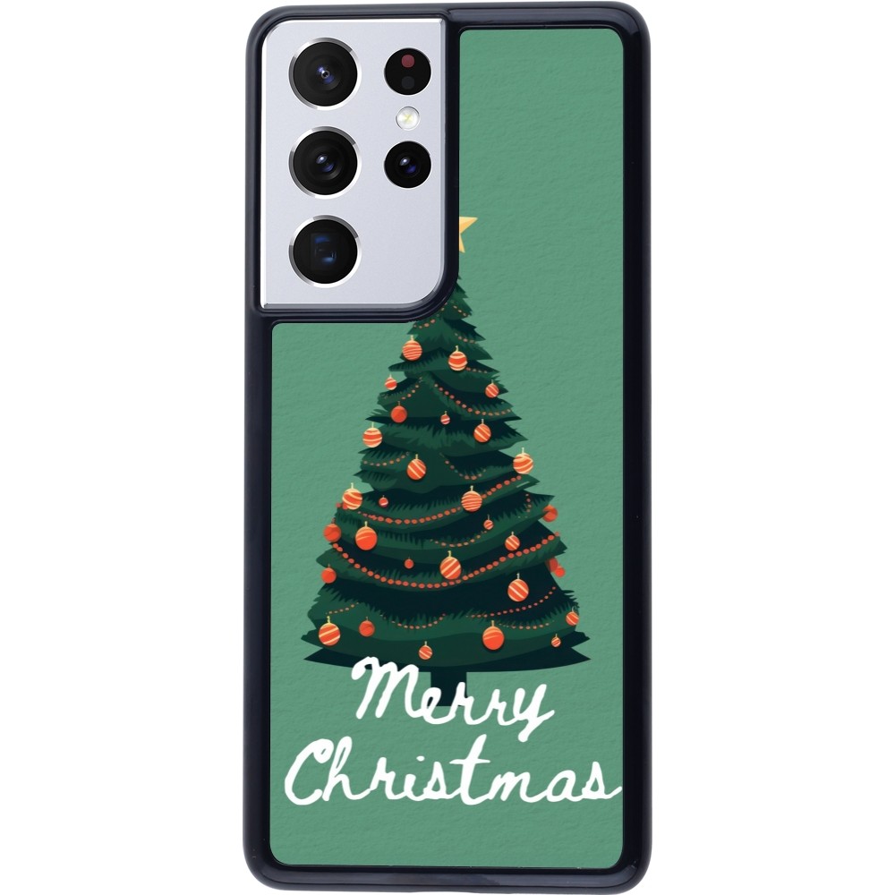 Samsung Galaxy S21 Ultra 5G Case Hülle - Christmas 25 Xmas Tree