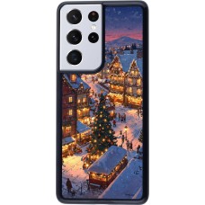 Samsung Galaxy S21 Ultra 5G Case Hülle - Christmas 25 Xmas Village
