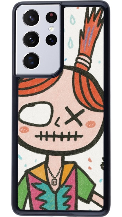 Samsung Galaxy S21 Ultra 5G Case Hülle - Little Girl Sketch