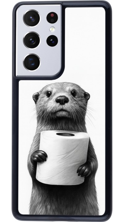 Samsung Galaxy S21 Ultra 5G Case Hülle - Otter Toilettenpapier