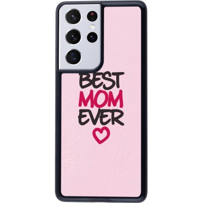 Samsung Galaxy S21 Ultra 5G Case Hülle - Mom 2023 best Mom ever pink