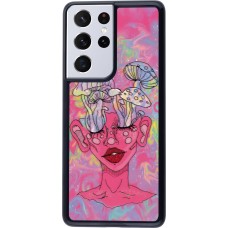 Samsung Galaxy S21 Ultra 5G Case Hülle - Psychedelic pink mushroom
