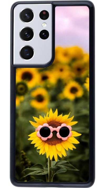 Samsung Galaxy S21 Ultra 5G Case Hülle - Sunflower with glasses Spring 2026