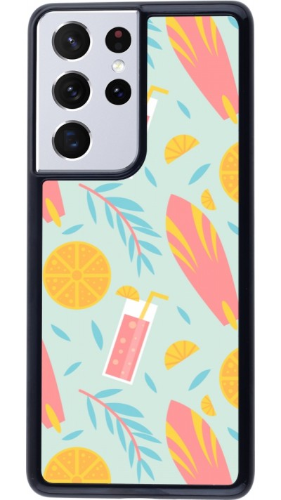 Samsung Galaxy S21 Ultra 5G Case Hülle - Summer 2025 Pattern citron