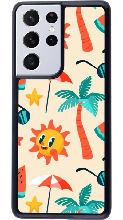 Samsung Galaxy S21 Ultra 5G Case Hülle - Summer 2025 Pattern soleil
