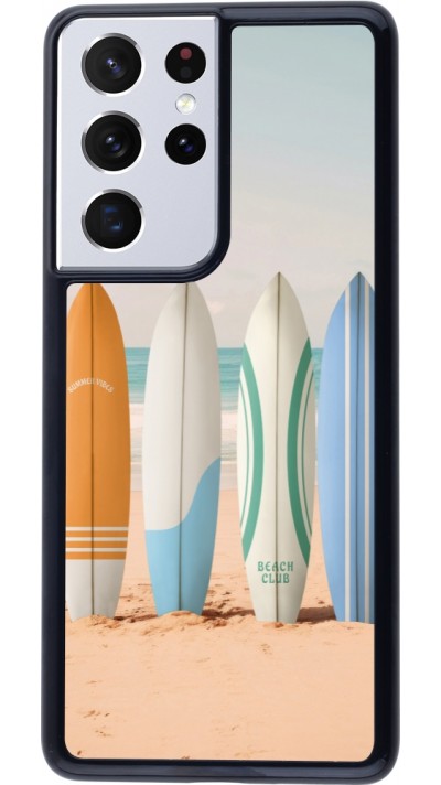Samsung Galaxy S21 Ultra 5G Case Hülle - Summer surfboard 2025
