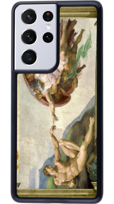 Samsung Galaxy S21 Ultra 5G Case Hülle - Kunstbild - Die Erschaffung Adams - Michelangelo