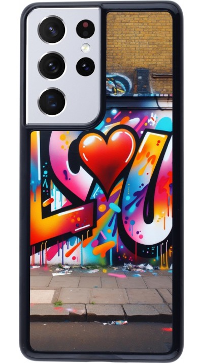 Samsung Galaxy S21 Ultra 5G Case Hülle - Valentin 2025 Liebe U Tag