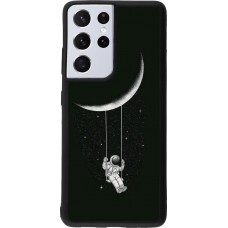 Hülle Samsung Galaxy S21 Ultra 5G - Silikon schwarz Astro balançoire