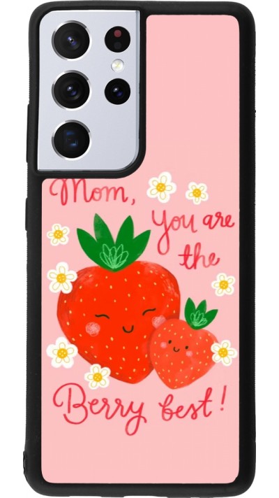 Samsung Galaxy S21 Ultra 5G Case Hülle - Silikon schwarz Mom 2026 Berry best