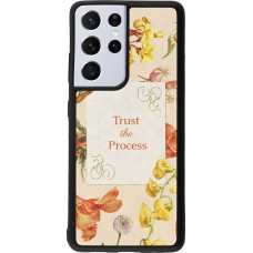 Samsung Galaxy S21 Ultra 5G Case Hülle - Silikon schwarz Trust the process Spring 2026