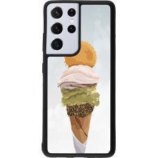 Samsung Galaxy S21 Ultra 5G Case Hülle - Silikon schwarz Summer 2025 Cornet