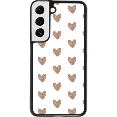 Samsung Galaxy S22 Case Hülle - Autumn 2024 brown hearts