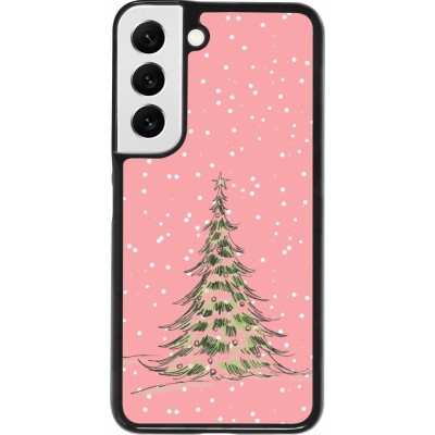 Samsung Galaxy S22 Case Hülle - Christmas 25 Pink Tree