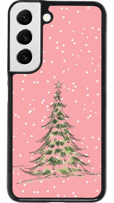 Samsung Galaxy S22 Case Hülle - Christmas 25 Pink Tree