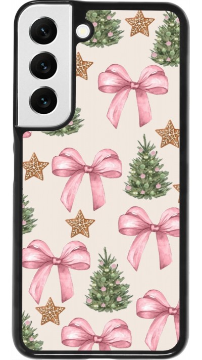 Samsung Galaxy S22 Case Hülle - Christmas 25 Vintage Ribbons