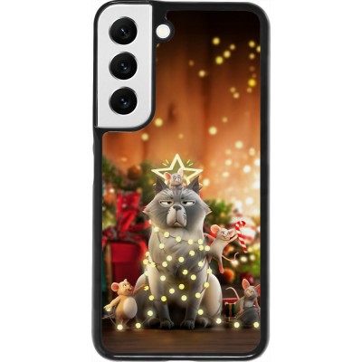 Samsung Galaxy S22 Case Hülle - Christmas 25 Xmas Cat