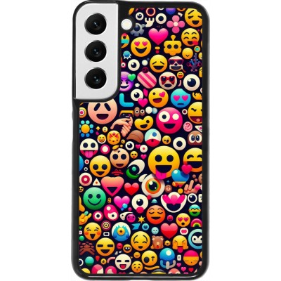 Samsung Galaxy S22 Case Hülle - Emoji Mix Farbe