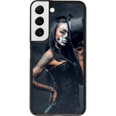 Samsung Galaxy S22 Case Hülle - Halloween 22 Tattooed Girl