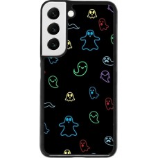 Samsung Galaxy S22 Case Hülle - Halloween 2024 colorful ghosts