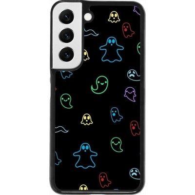 Samsung Galaxy S22 Case Hülle - Halloween 2024 colorful ghosts