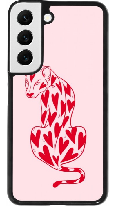 Samsung Galaxy S22 Case Hülle - Leopard with hearts 2026