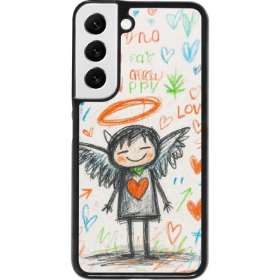 Samsung Galaxy S22 Case Hülle - Little Angel Sketch Love